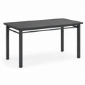 Tavolo da giardino rettangolare antracite in alluminio 150 x 90 x 74 cm